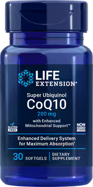 Life Extension 200mg Super Ubiquinol CoQ10 with Enhanced Mitochondrial Support™