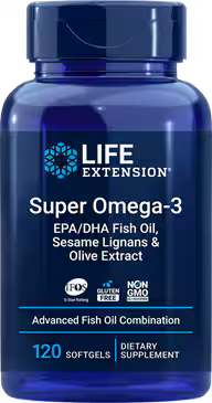 Life Extension Super Omega-3 EPA/DHA Fish Oil, Sesame Lignans & Olive Extract