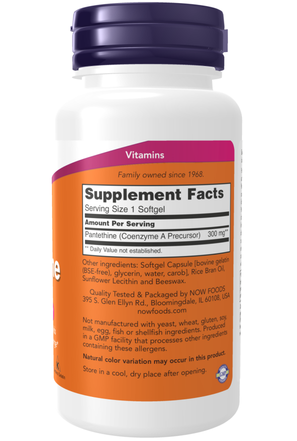 NOW Pantethine 300 mg (60 Softgels)