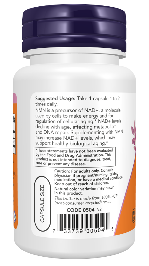 Now NMN 250 mg (60 veg caps)
