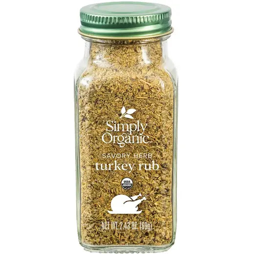 Simply Organic Turkey Rub 2.43 oz.