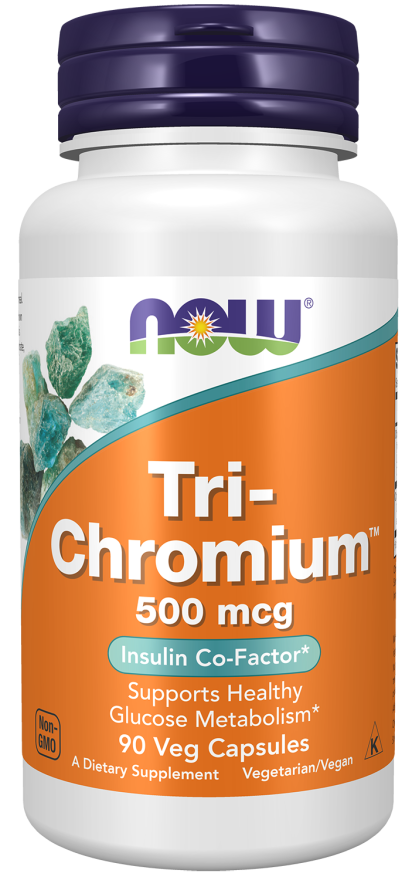 NOW Tri-chromium 500mcg (90 Veg Caps)