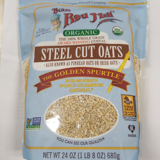 Bob's red mill steel cut oats organic 24oz