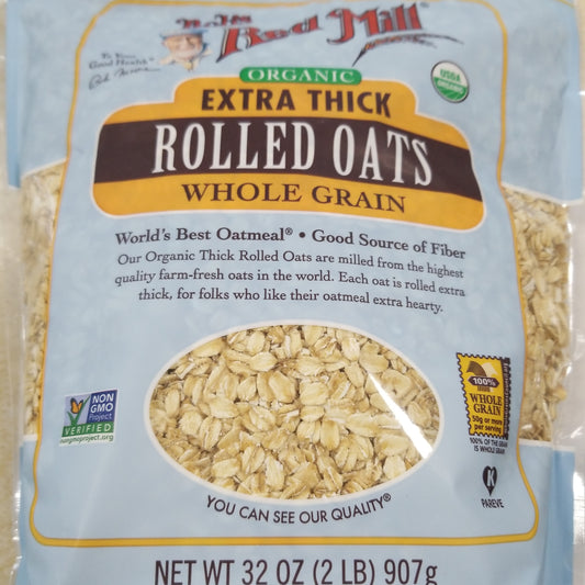 Bob's Red Mill extra thick rolled oats organic 32 oz