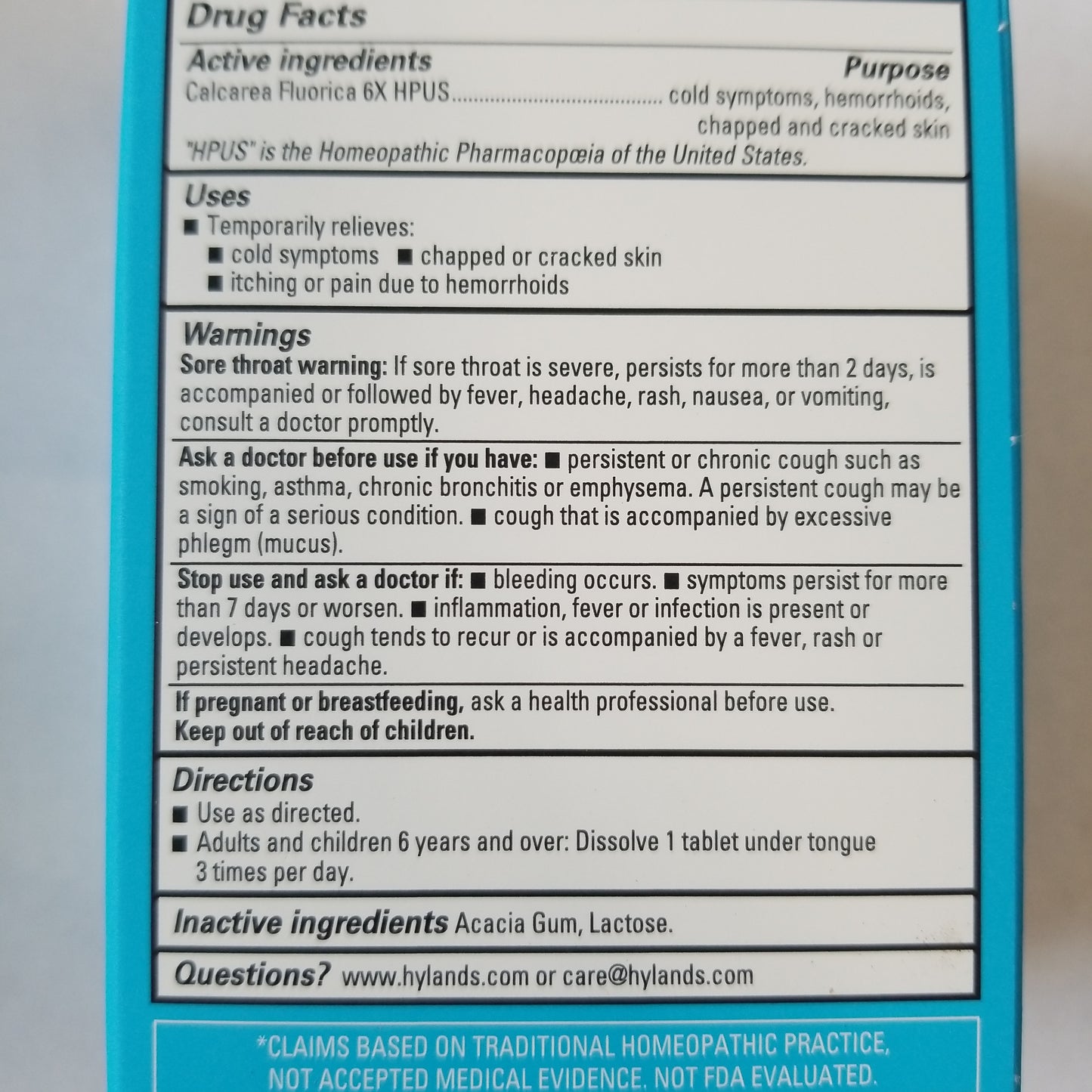 Hylands Cell Salts (100 tabs)