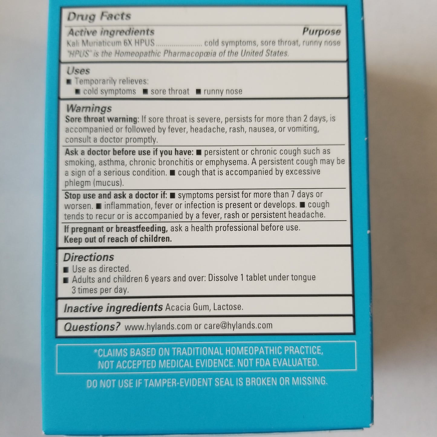 Hylands Cell Salts (100 tabs)