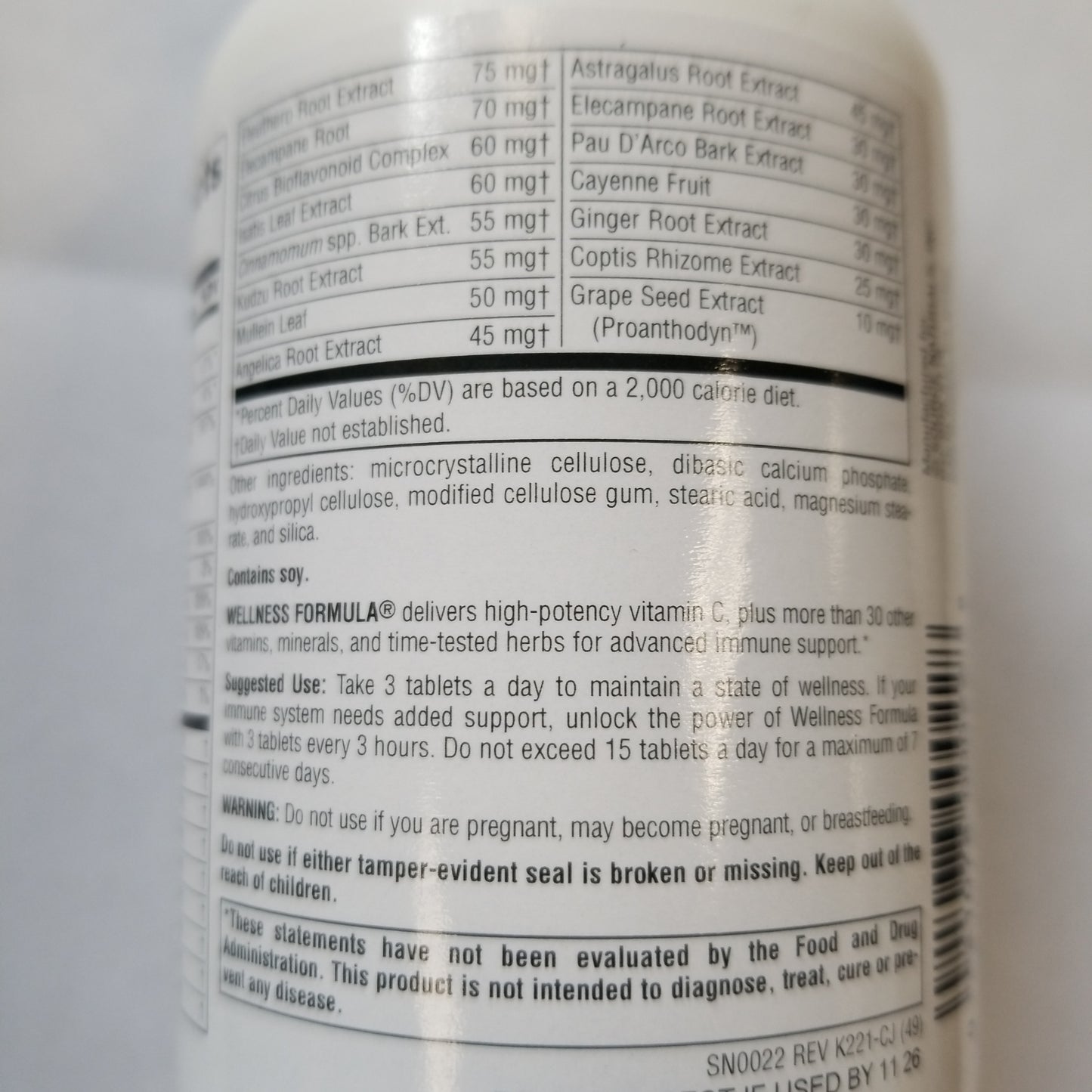 Source Naturals Wellness Formula Tablets
