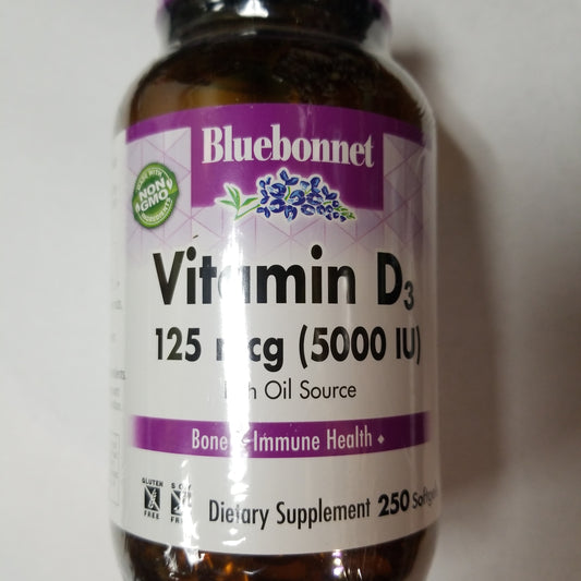 Bluebonnet Vitamin D3 5000IU