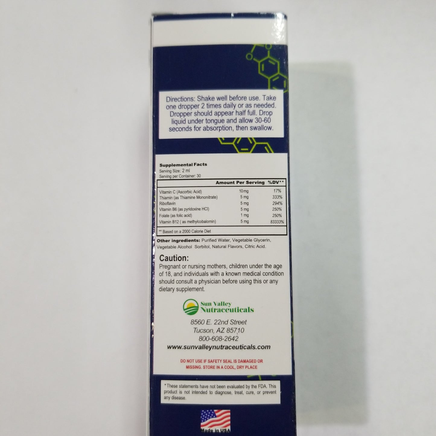 Sun Valley B12 Complex liquid 5000mcg 2oz
