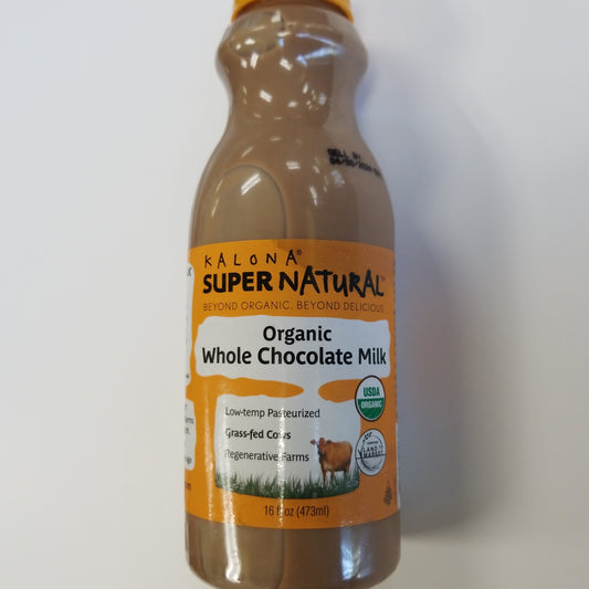 Kalona Organic Whole Chocolate Milk 16 fl oz