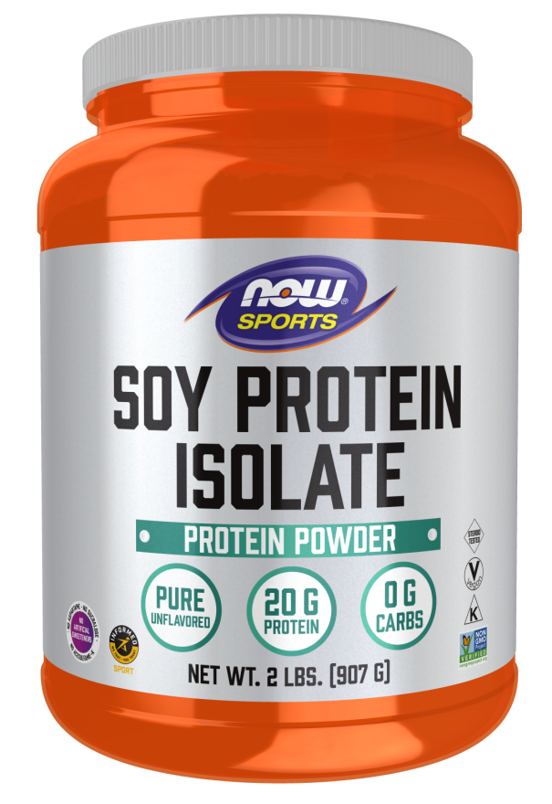 NOW Soy Protein Isolate, Unflavored Powder (2 lb)