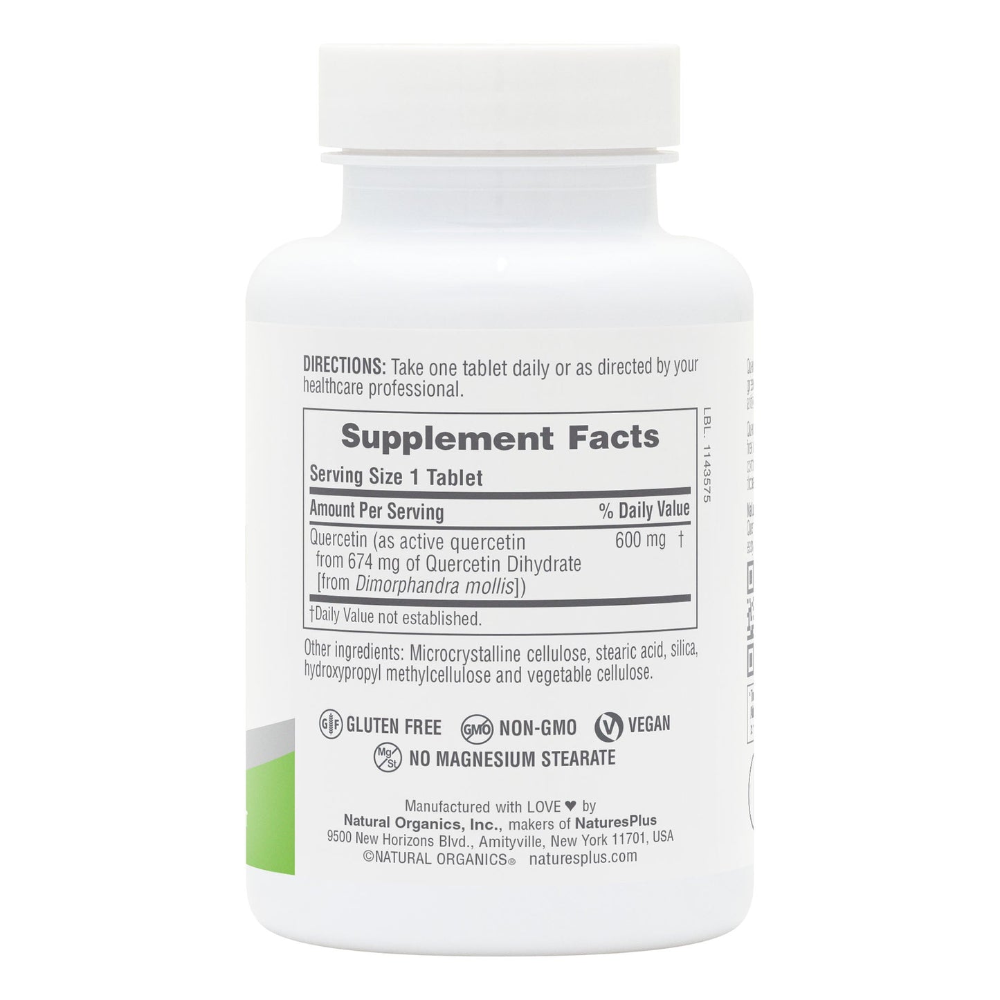 Natures Plus PRO Quercetin 600 (60 Tablets)