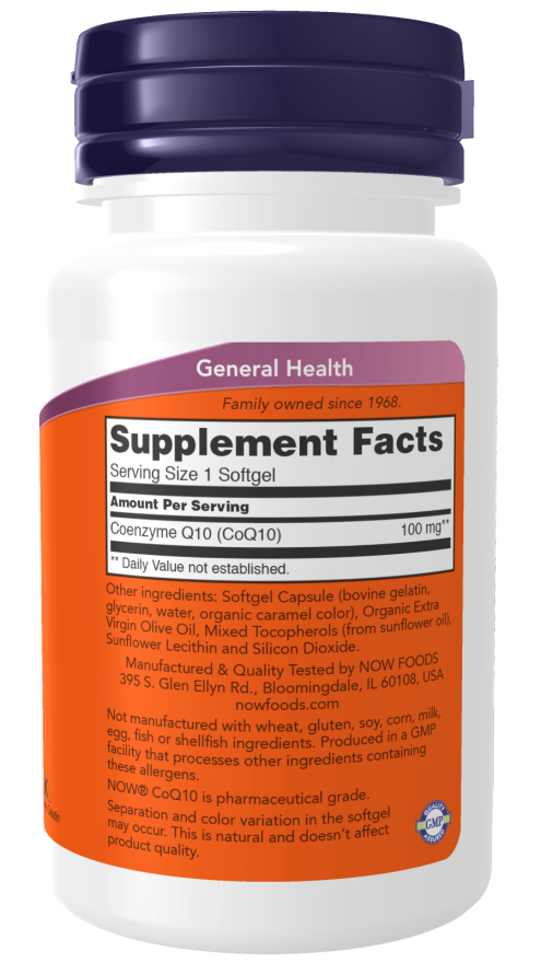 NOW CoQ10 100 mg (150 Softgels)