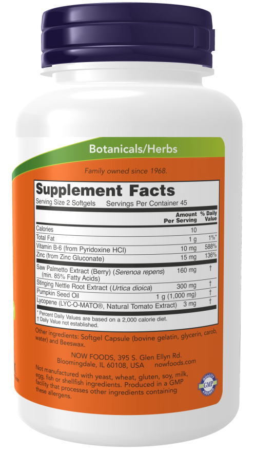 NOW Prostate Support (90 Softgels)