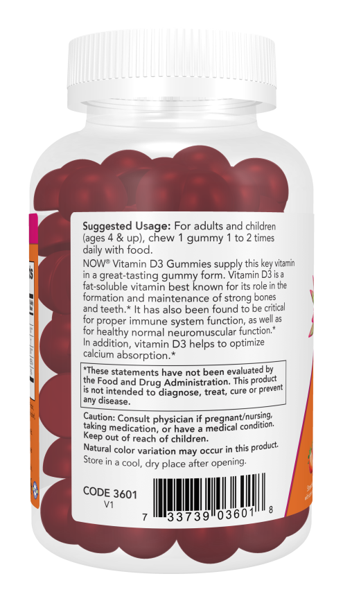 Now Vitamin D3 Gummies 1000 IU (90 ct)