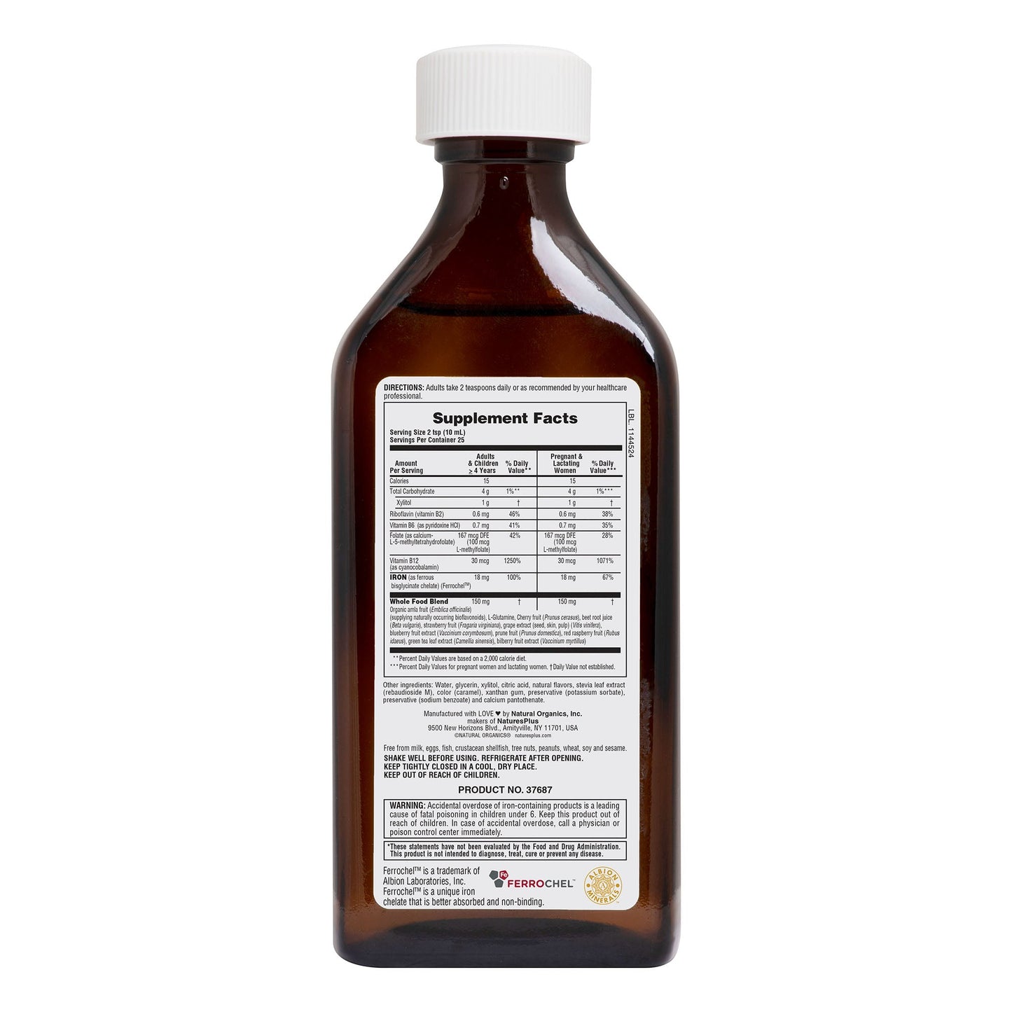 Nature's Plus HEMA-PLEX® Liquid Iron 8.5oz