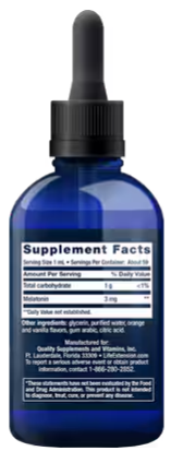 Life Extension Fast-Acting Liquid Melatonin (Citrus-Vanilla)