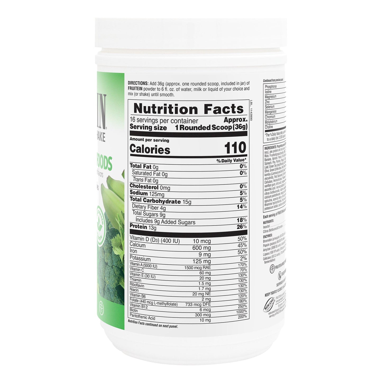 Nature's Plus FRUITEIN® Revitalizing Green Foods Shake