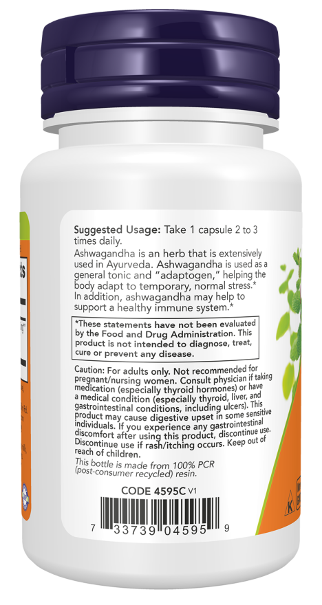 Now Ashwagandha 450 mg (30 Veg caps)