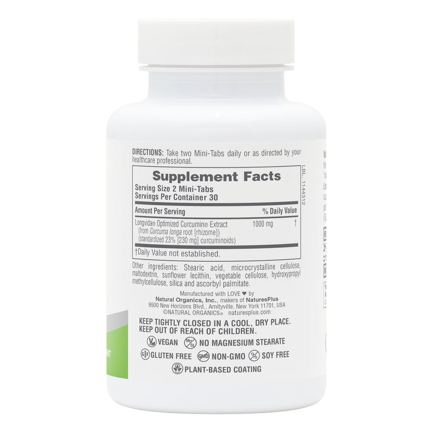 Natures Plus PRO Curcumin Longvida® 1000 MG (60 Mini-Tabs)