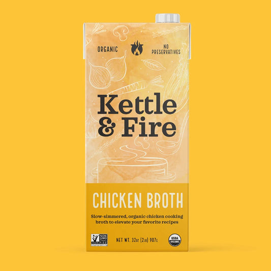 Kettle & Fire Chicken Cooking Broth 32oz