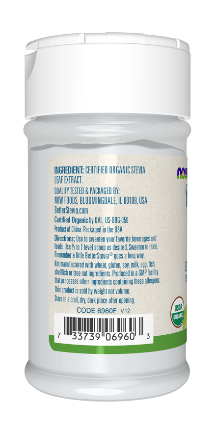 NOW BetterStevia® Extract Powder, Organic (1 oz)