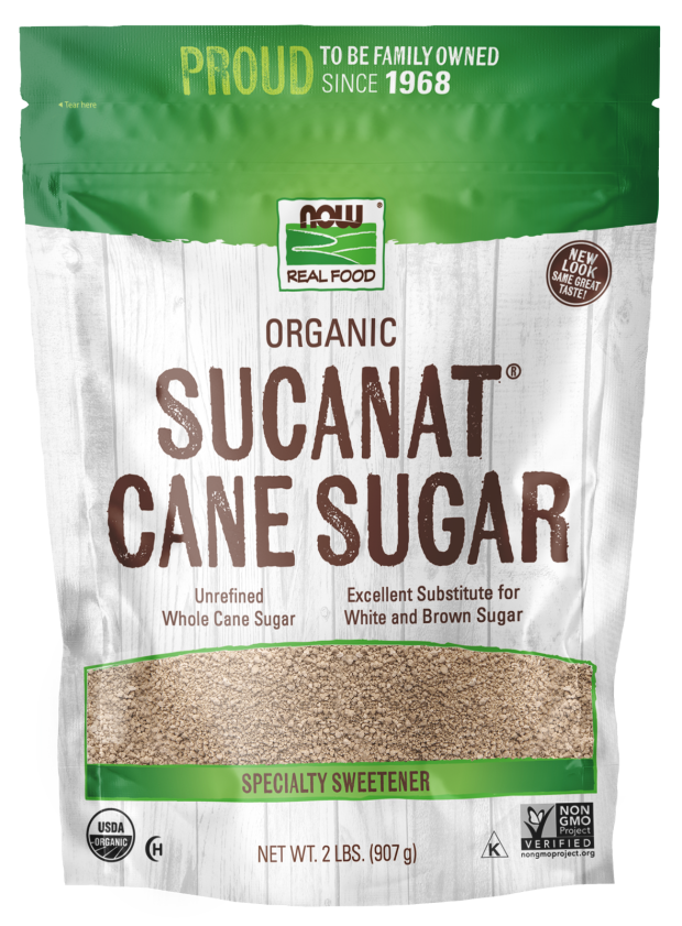 NOW Organic Sucanat® Cane Sugar (2 lb)