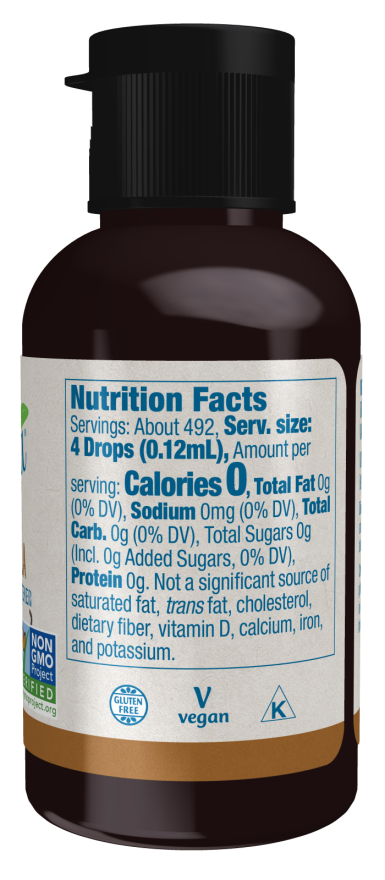 NOW BetterStevia® Liquid, French Vanilla (2 fl oz)