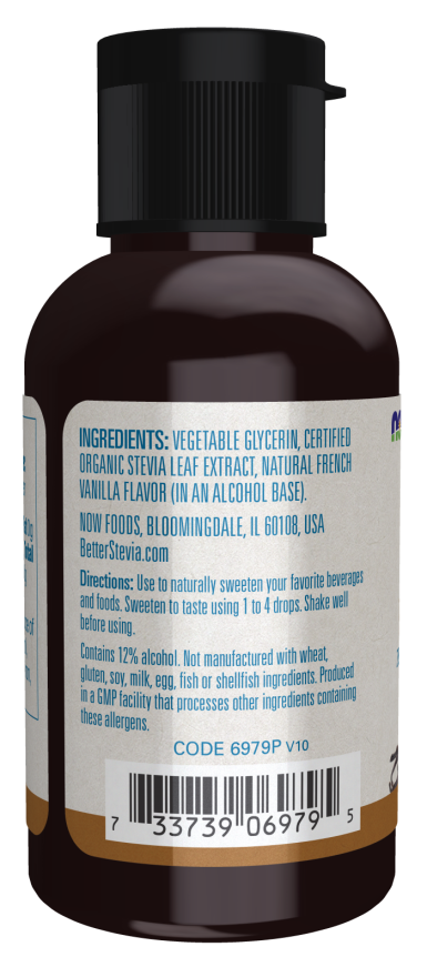 NOW BetterStevia® Liquid, French Vanilla (2 fl oz)