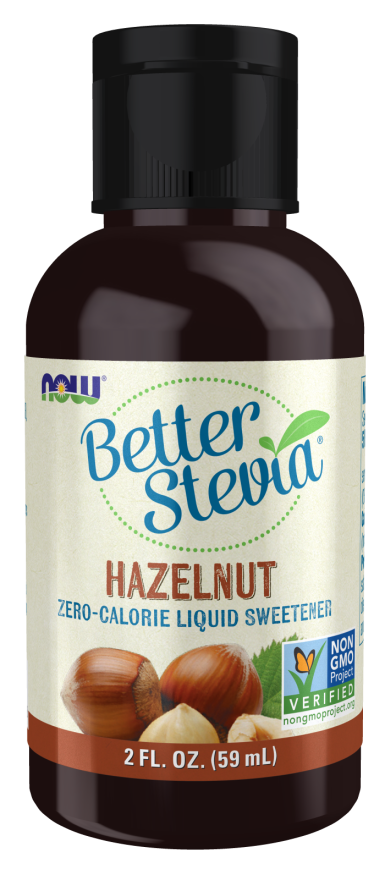 NOW BetterStevia® Liquid, Hazelnut (2 fl oz)