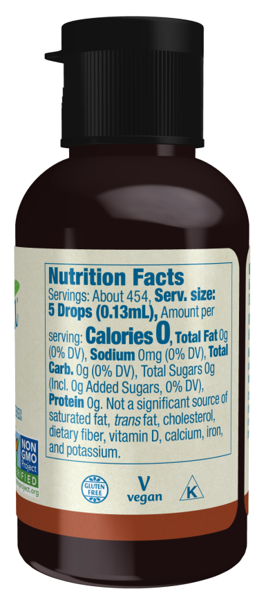 NOW BetterStevia® Liquid, Hazelnut (2 fl oz)