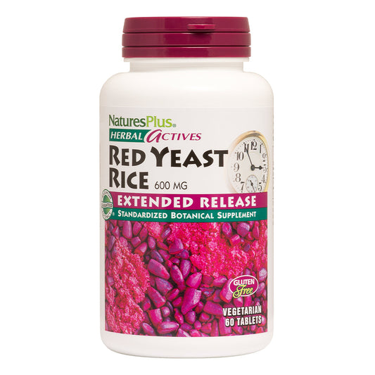 Nature's Plus Herbal Actives Red Yeast Rice Extended Release Tablets