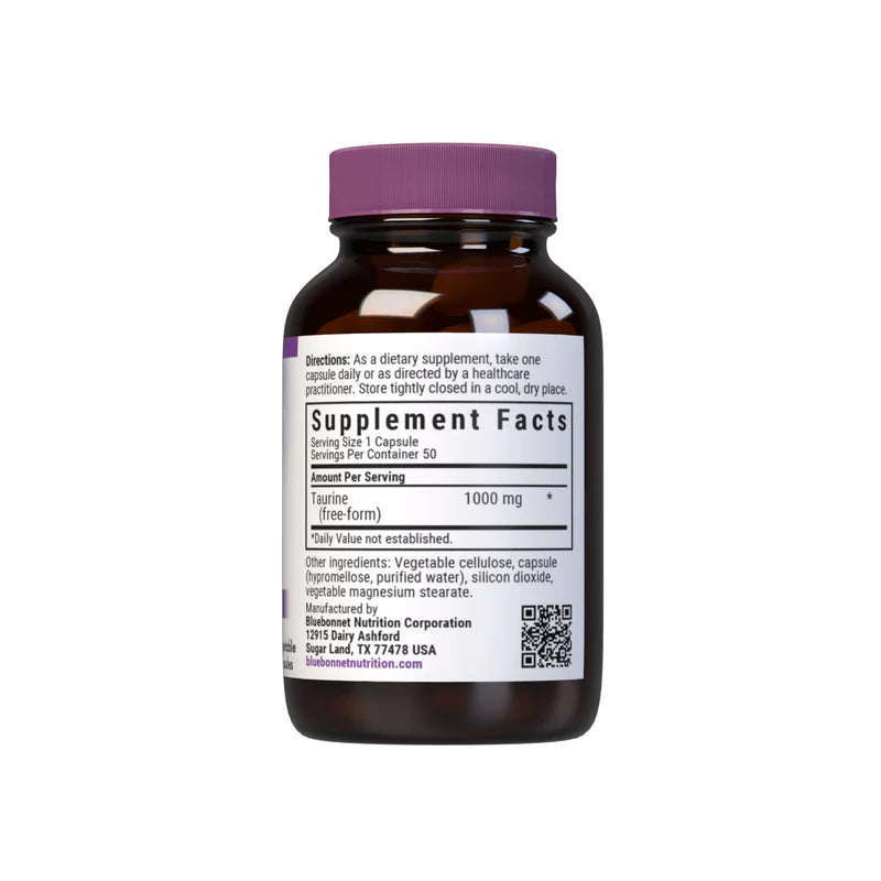 Bluebonnet TAURINE 1000 mg (50 Veg Caps)