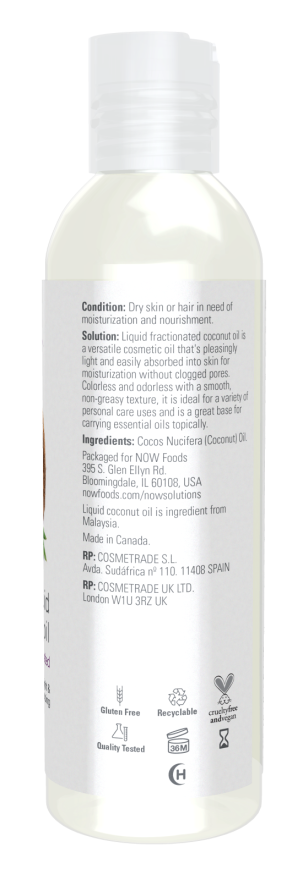 NOW Liquid Coconut Oil (16 fl oz)
