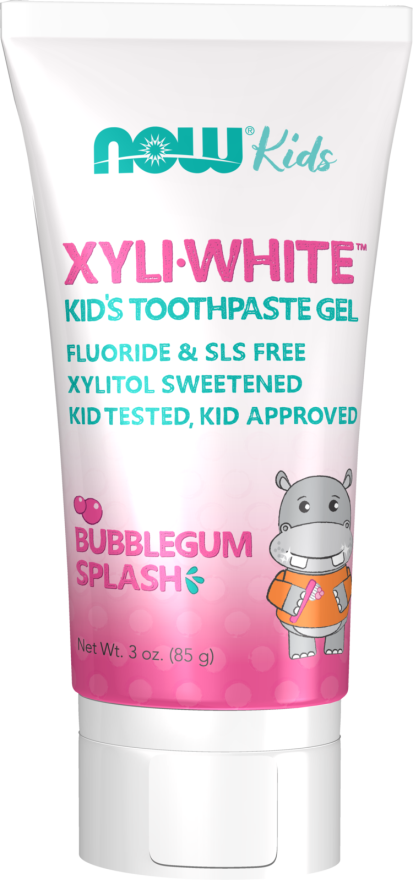 NOW XyliWhite™ Bubblegum Splash Toothpaste Gel for Kids (3 oz)