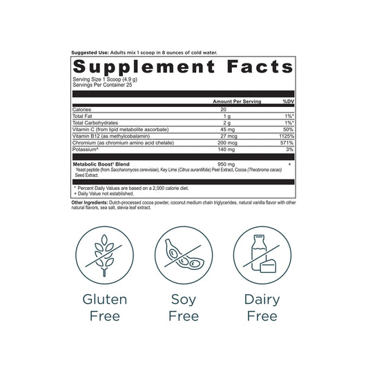 Ancient Nutrition Active Peptides Metabolism Powder (4.4oz Chocolate)