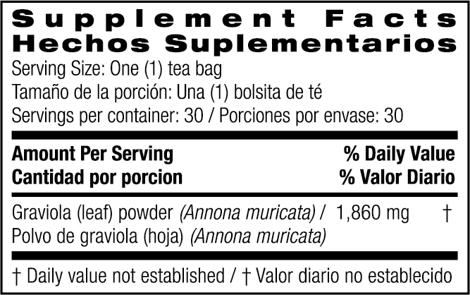 Bio Nutrition Graviola (Soursop) Tea (30 Tea Bags)