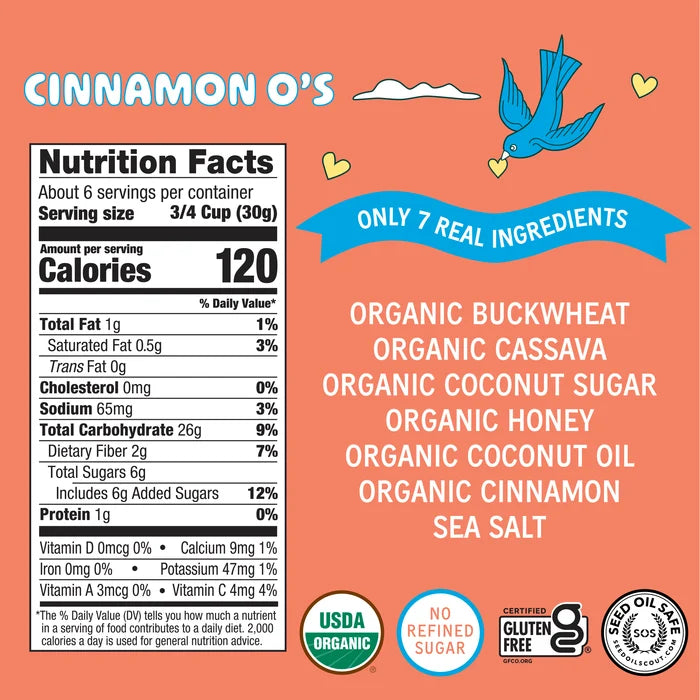 Lovebird Cereal Cinnamon-O's