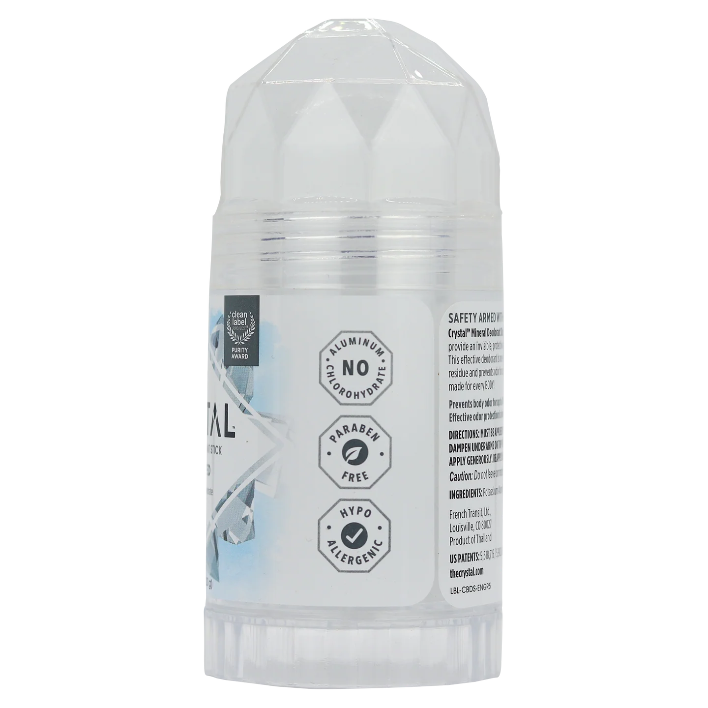 Crystal Mineral Deodorant Stick - Unscented
