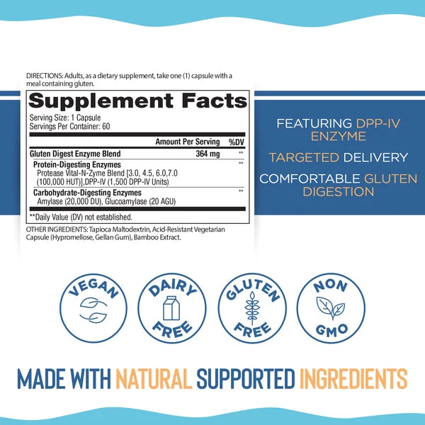 VItal Planet Gluten Digest - Targeted Enzyme Supplement