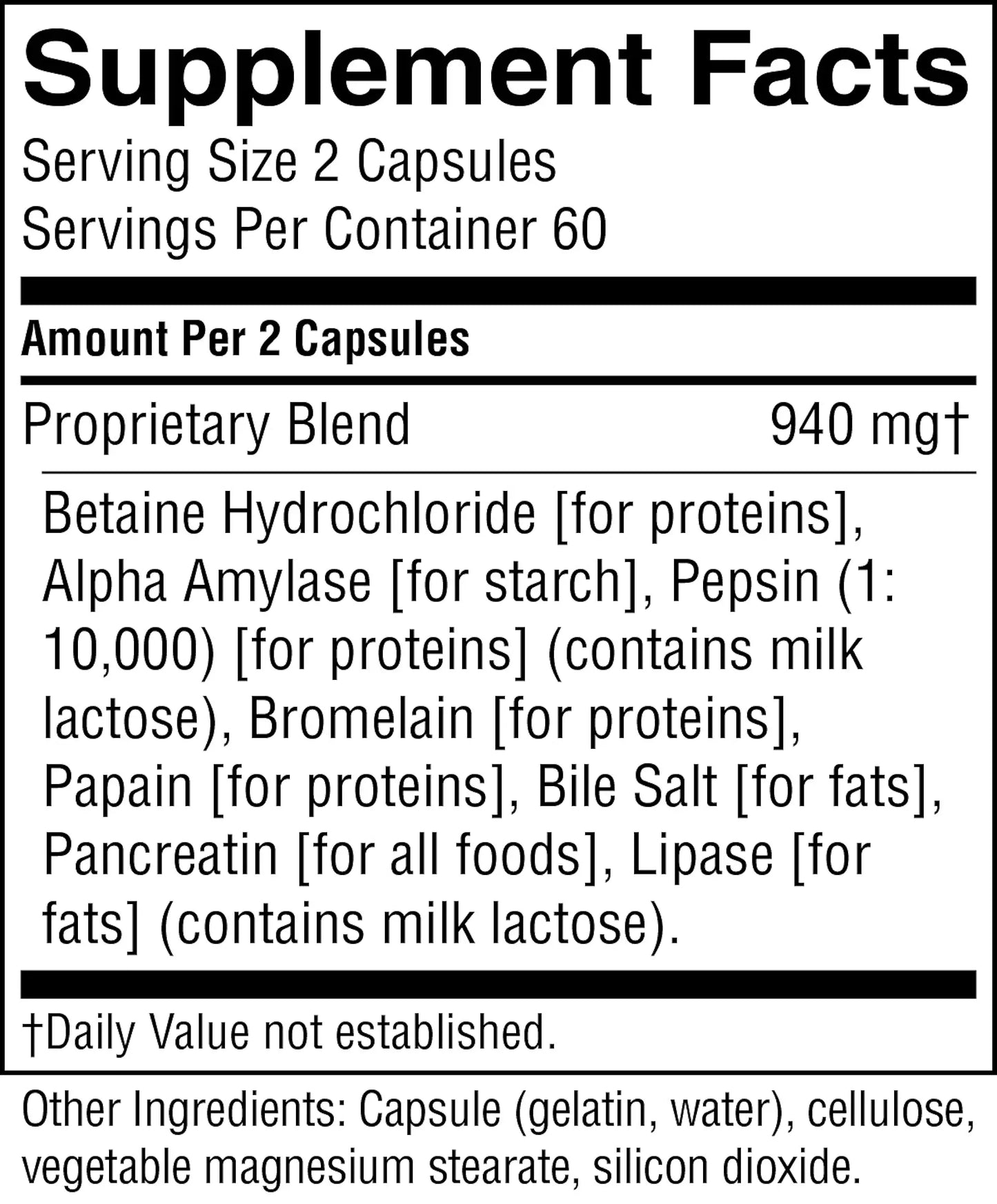 Food Enzymes (120 caps)
