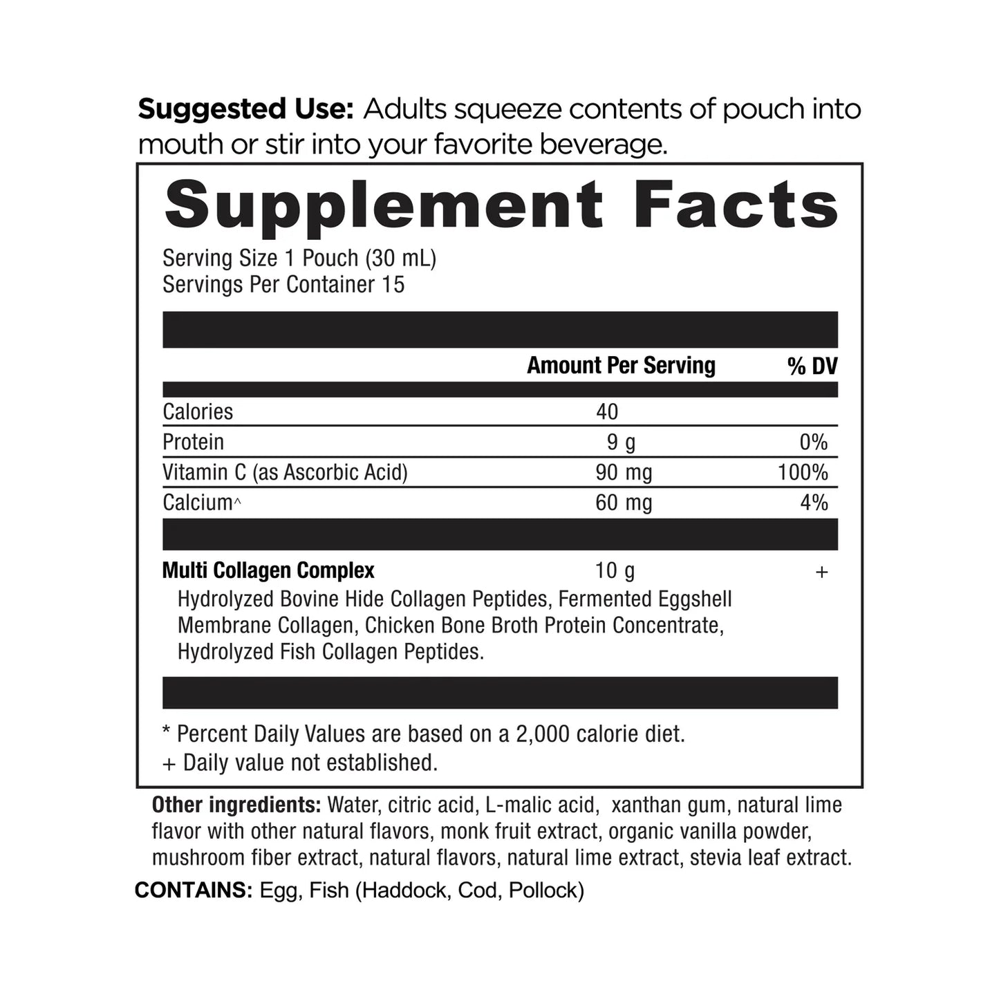 Ancient Nutrition Multi Collagen Protein Gel Packs – Lime (15 Count)