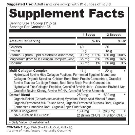 Ancient Nutrition Multi Collagen Protein Advanced Detox