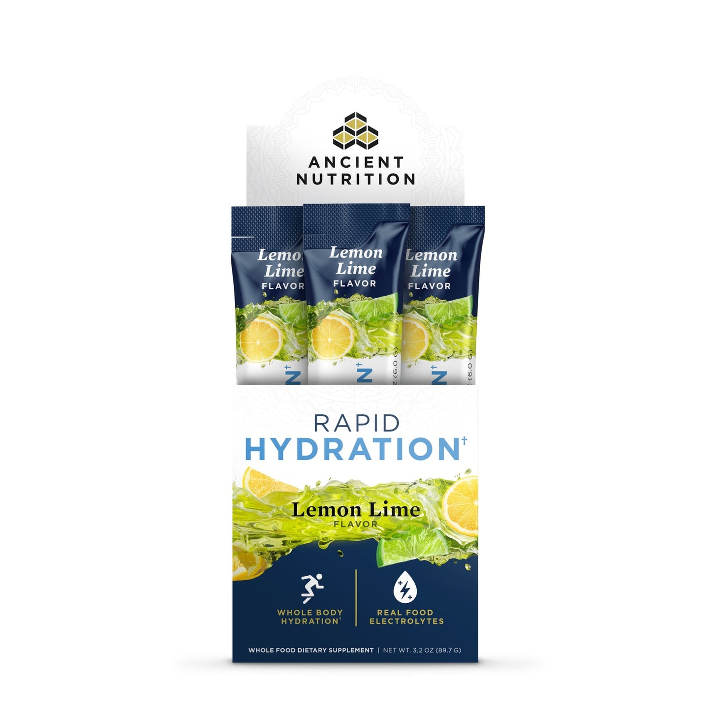 Ancient Nutrition Rapid Hydration Powder (Lemon Lime)