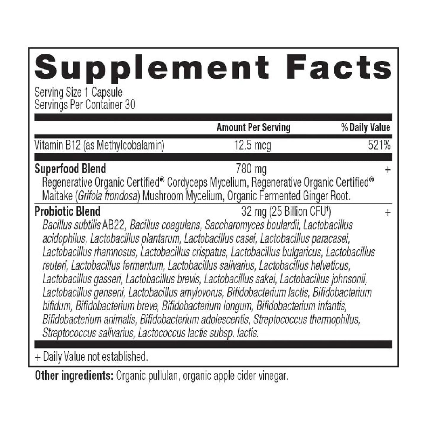 Ancient Nutrition Regenerative Organic Certified® Probiotics (Shelf Stable)