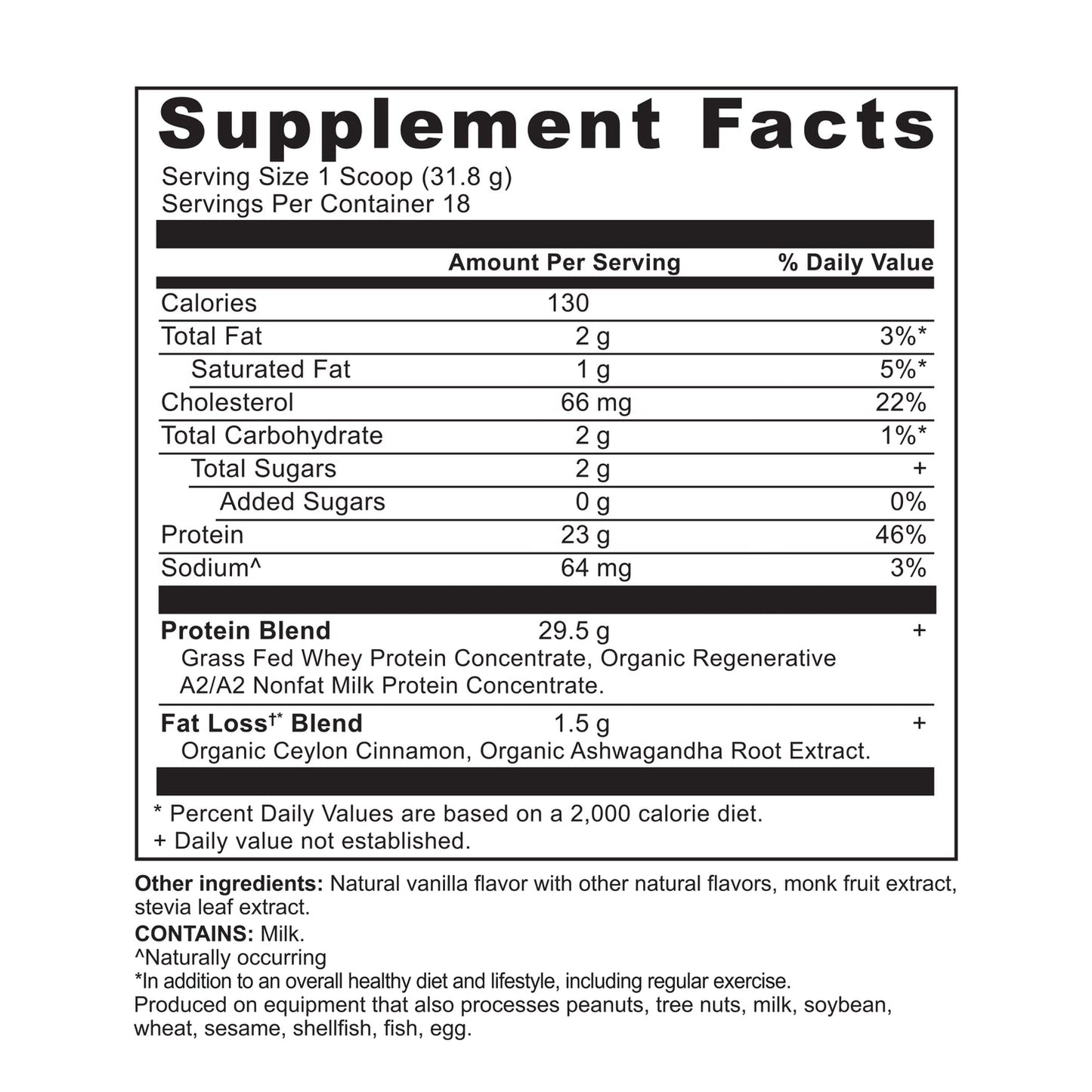 Ancient Nutrition Whey Protein (Vanilla Cinnamon)