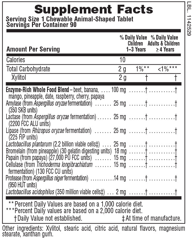 Nature's Plus Animal Parade® Tummy Zyme™ Children's Chewables