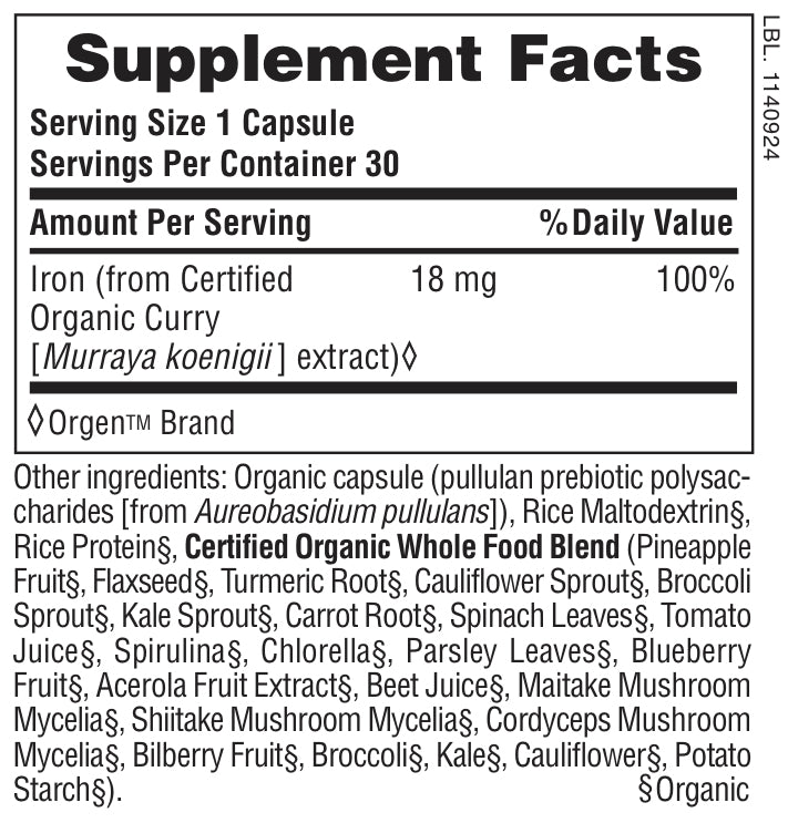 Natures Plus Source of Life® Garden Iron Capsules