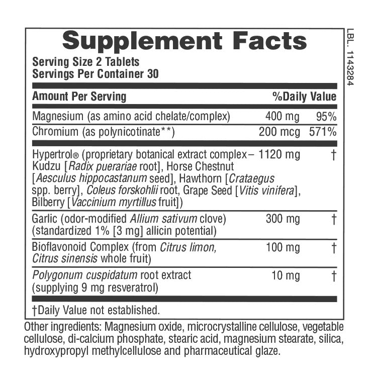 Nature's Plus Hypertrol® Rx-Blood Pressure® Tablets
