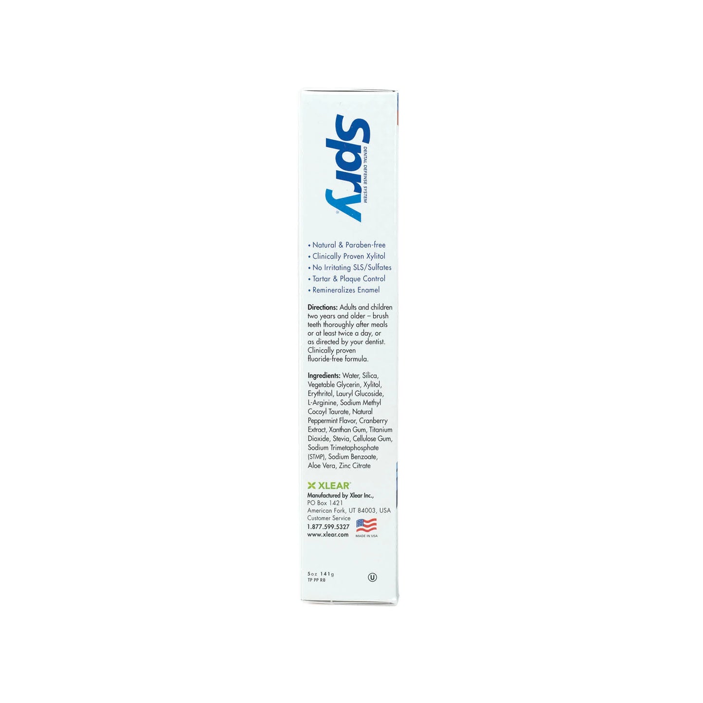 Spry TARTAR CONTROL FLUORIDE-FREE TOOTHPASTE